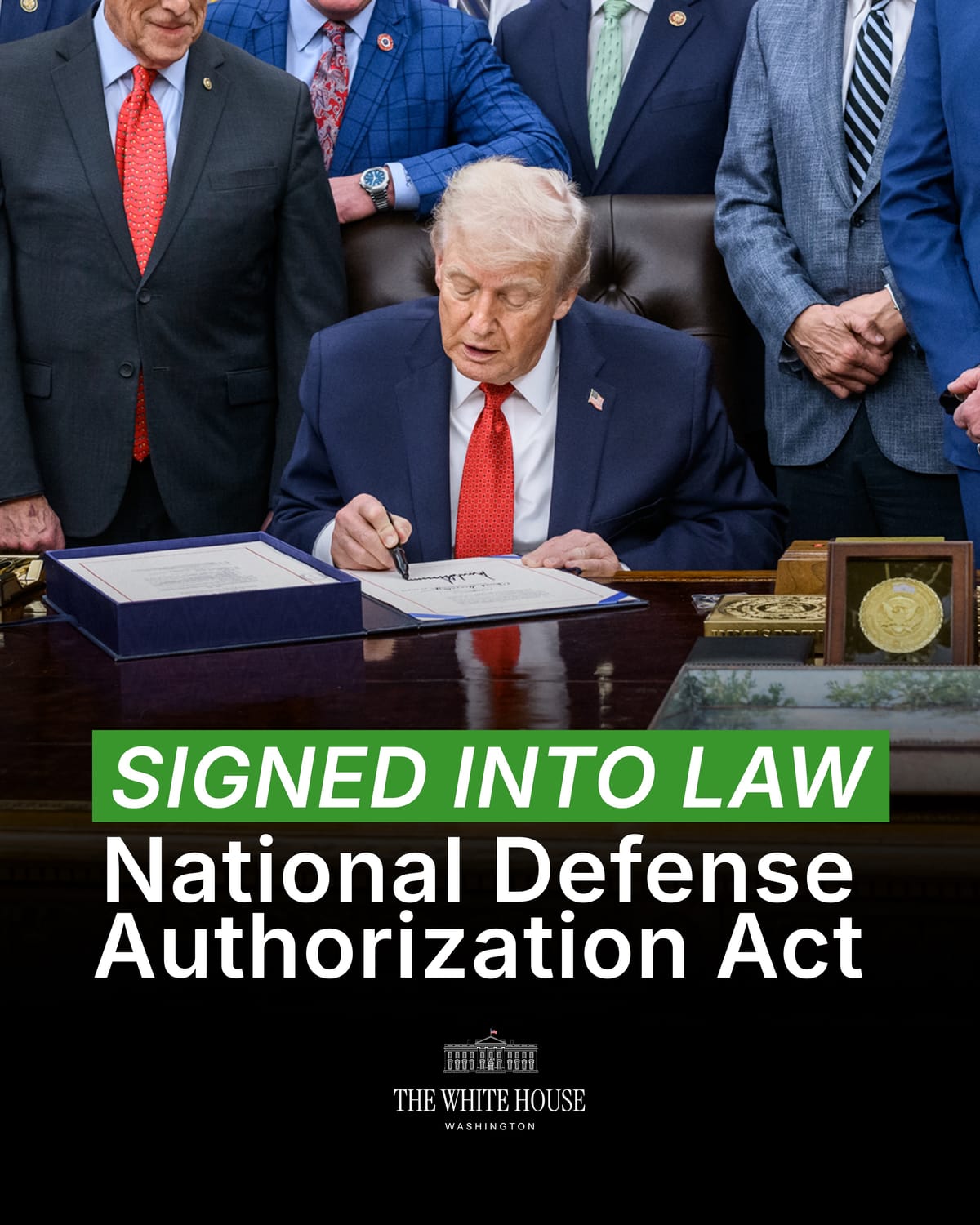 NEWS BRIEF: With President Trump's Signature, Utah is Authorized to Receive over $445 Million in New DoD Spending for Fiscal 2026